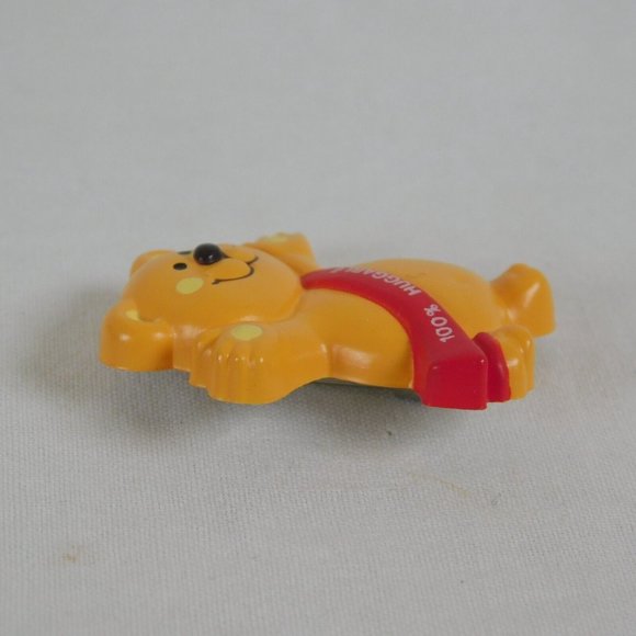 Russ Pin Bear Teddy 100% Huggable Sash Valentines Day Vintage Holiday Brooch - Picture 5 of 5